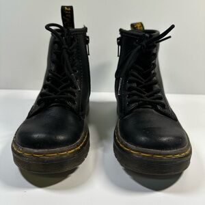 Doc Martens Black Leather Lace-Up Boots